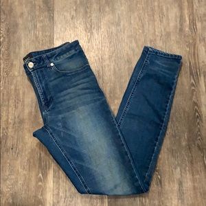 PacSun Dark Blue Stacked Skinny Jeans